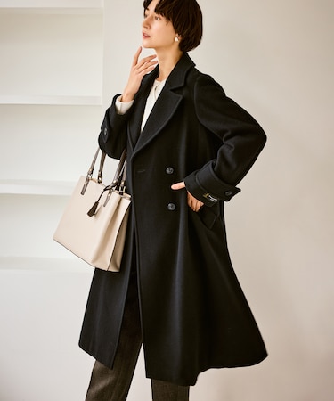 JAPAN FABRIC ダブルチェスターコート/一部WEB限定カラー