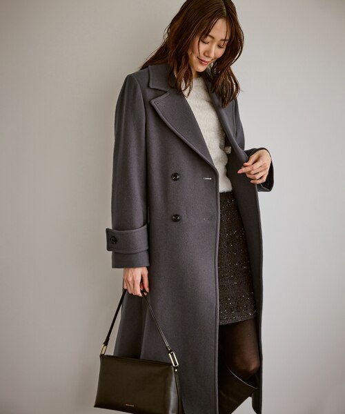 JAPAN FABRIC ダブルチェスターコート/一部WEB限定カラー｜ロペ