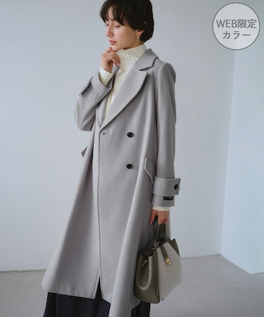 JAPAN FABRIC ダブルチェスターコート/一部WEB限定カラー