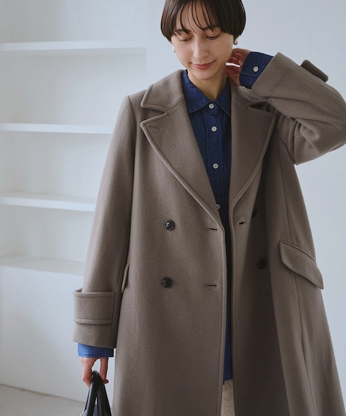 JAPAN FABRIC ダブルチェスターコート/一部WEB限定カラー