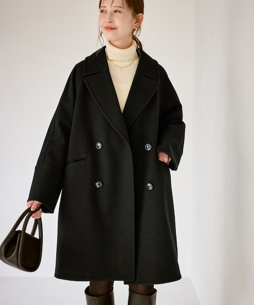 ⭕️セール中⭕️ビックカラーPコート　MT Rブラウン　美品 Noble（ノーブル）の「《予約》MTRビッグカラーPコート（）」 - WEAR