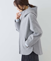 【新色追加】ジャージーメルトンシリーズ ジップアップフーデッドコート/無地・チェック/リンクコーデ