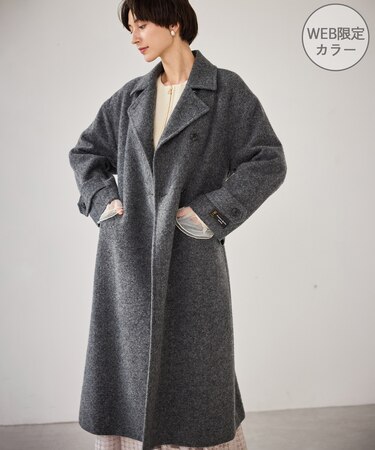 JAPAN FABRIC スタンドカラーロングコート/一部WEB限定カラー