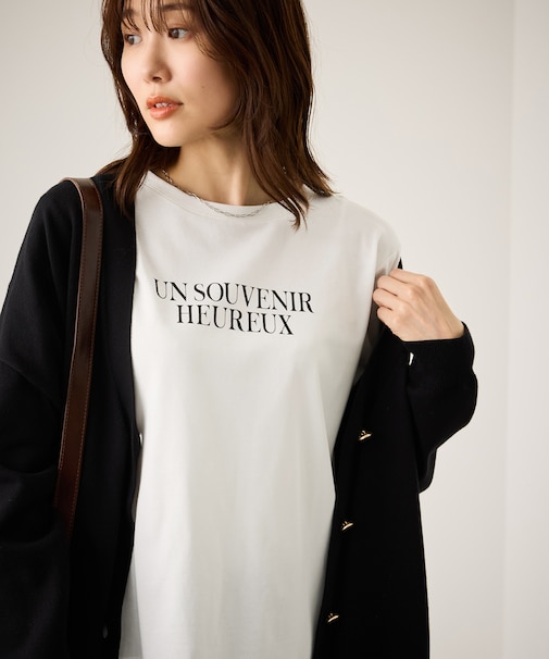 汗染み防止アソートロゴロングスリーブTシャツ/UVカット・接触冷感