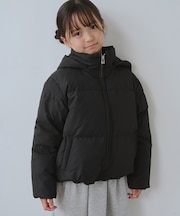 【KIDS/キッズ】GREEN DOWN MINOTECHフード取り外しショートダウン/リンクコーデ