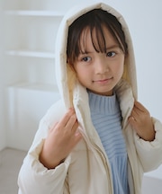 【KIDS/キッズ】GREEN DOWN MINOTECHフード取り外しショートダウン/リンクコーデ