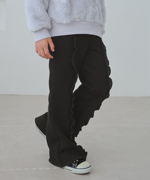 【KIDS/キッズ】フロントフリル裏起毛パンツ