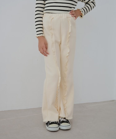 【KIDS/キッズ】フロントフリル裏起毛パンツ