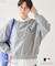 【PEANUTS×MLB COLLECTION by ROPE' PICNIC】オフショルスウェット