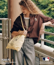 【PEANUTS×MLB COLLECTION by ROPE' PICNIC】オーバーサイズシャツ