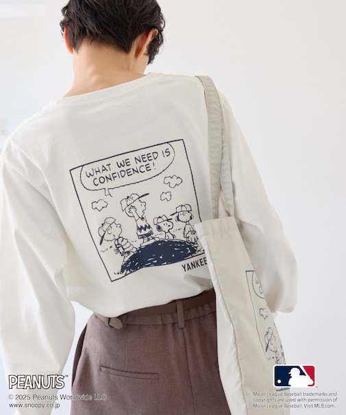 【PEANUTS×MLB COLLECTION by ROPE' PICNIC】ロングスリーブTee
