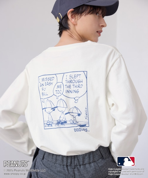 【PEANUTS×MLB COLLECTION by ROPE' PICNIC】ロングスリーブTee
