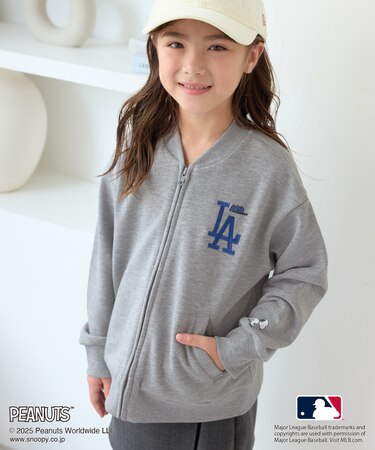 【PEANUTS×MLB COLLECTION by ROPE' PICNIC】スウェットブルゾン