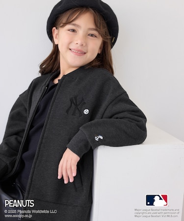 【PEANUTS×MLB COLLECTION by ROPE' PICNIC】スウェットブルゾン