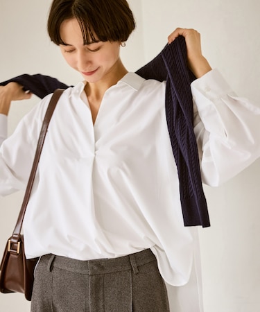 スキッパーシャツ/UVカット・イージーケア