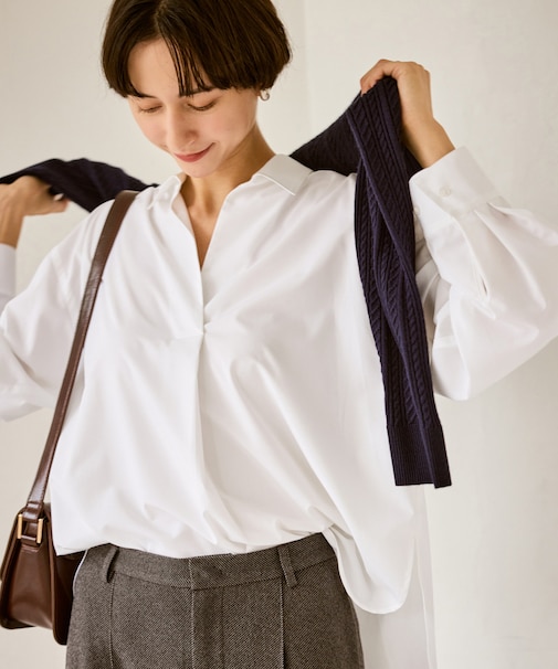 スキッパーシャツ/UVカット・イージーケア