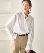 フリルレイヤードシャツ