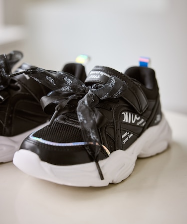 【KIDS/キッズ】【=Me】チュール&サテンリボンスニーカー