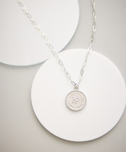メタルコイントップショートネックレス