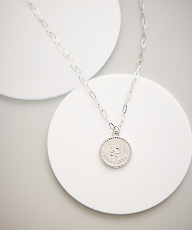 メタルコイントップショートネックレス