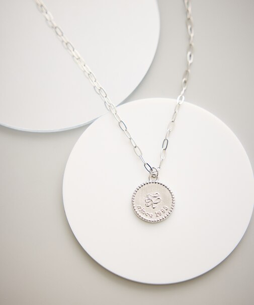 メタルコイントップショートネックレス