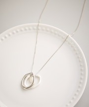 コンビメタル×パールトップペンダント