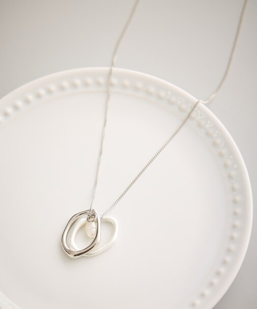 コンビメタル×パールトップペンダント