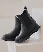 ジップアップサイドゴアショートブーツ