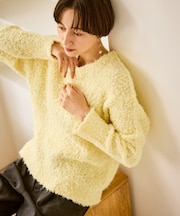 ブークレカラーニット