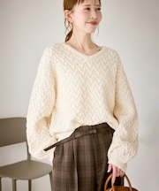 ミニフラワースパンコールニット