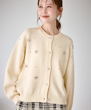 ビジューニットカーディガン