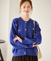 ビジューニットカーディガン