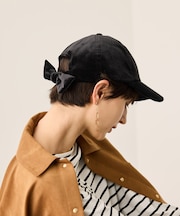 ベロアリボンキャップ