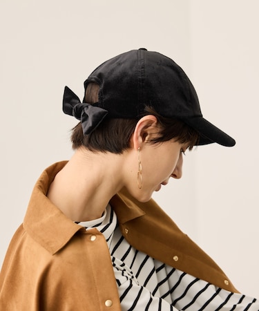 ベロアリボンキャップ