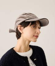 ベロアリボンキャップ
