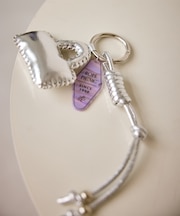 プレート付きバッグチャーム