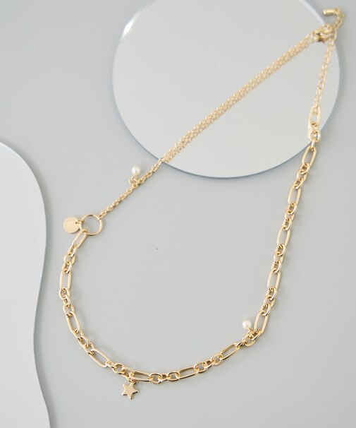 チャームデザインショートネックレス