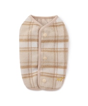 【DOG】チェック柄シャギーベスト