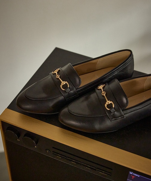 ROPE' PICNIC PASSAGE byHARUTA/ビット付フラットローファー