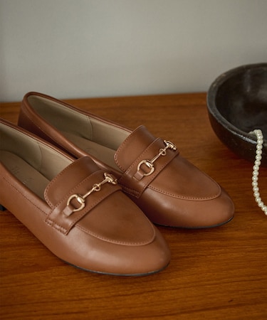 ROPE' PICNIC PASSAGE byHARUTA/ビット付フラットローファー