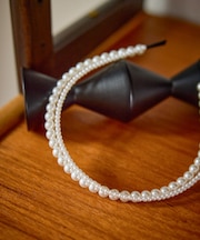 【KIDS/キッズ】ダブルパールカチューシャ