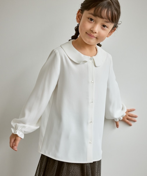 【KIDS/キッズ】丸衿ブラウス/セレモニー対応