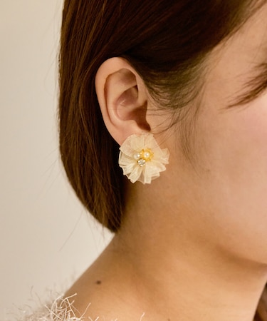 チュールイヤリング