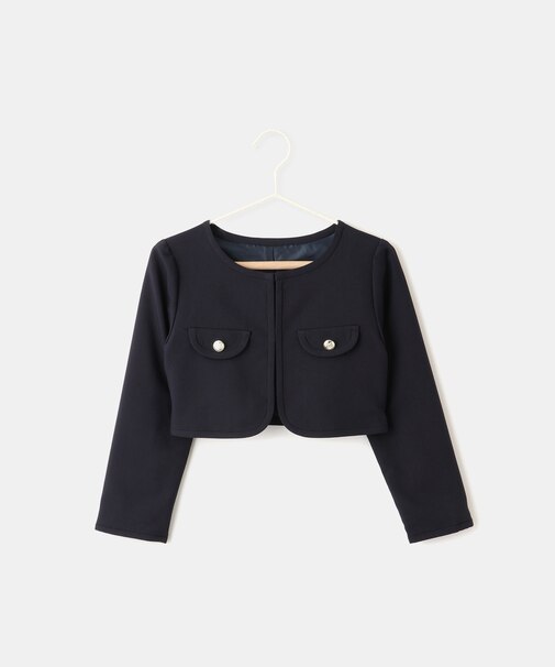 【KIDS/キッズ】パイピングノーカラージャケット