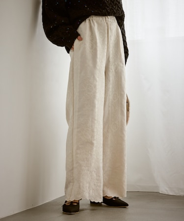 ウィンターイージー刺繍パンツ