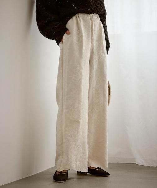 ウィンターイージー刺繍パンツ