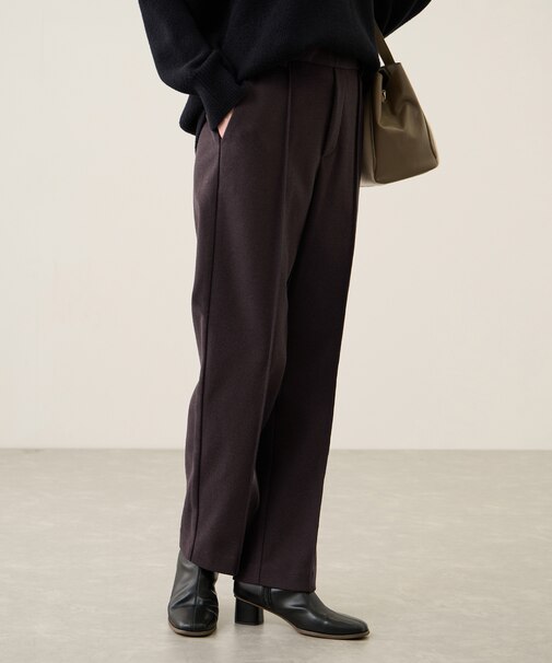 裏起毛ストレートパンツ