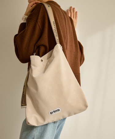 【OUTDOOR PRODUCTS/アウトドアプロダクツ別注】スウェード調2WAYトートバッグ