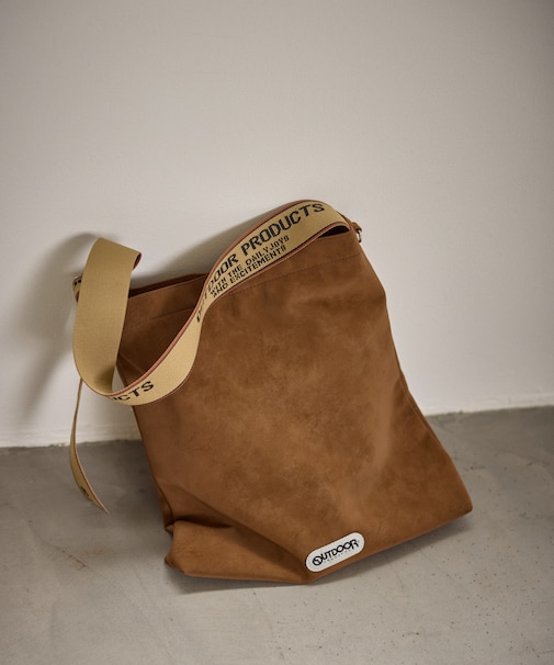 【OUTDOOR PRODUCTS/アウトドアプロダクツ別注】スウェード調2WAYトートバッグ
