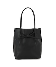 洗えるバッグ リボンディティールトートバッグ/イージーケア